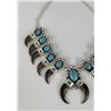 Image 4 : Navajo Sterling Turquoise Bear Claw Squash Blossom