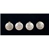 Image 1 : Lot of 4 Navajo Sterling Silver Button Covers