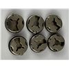 Image 2 : Lot of 6 Navajo Sterling Silver Button Covers