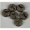 Image 2 : Lot of 6 Navajo Sterling Silver Button Covers