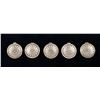 Image 1 : Lot of 5 Navajo Sterling Silver Button Covers
