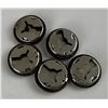 Image 2 : Lot of 5 Navajo Sterling Silver Button Covers