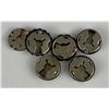 Image 2 : Lot of 6 Navajo Sterling Silver Button Covers