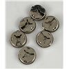 Image 2 : Lot of 6 Navajo Sterling Silver Button Covers