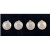 Image 1 : Lot of 4 Navajo Sterling Silver Button Covers
