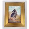 Image 1 : Jay Jung Oil On Canvas Cowboy Painting