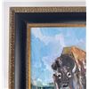 Image 2 : Jose Trujillo Buffalo Oil on Canvas Painting