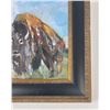 Image 5 : Jose Trujillo Buffalo Oil on Canvas Painting