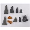 Image 1 : Collection of Ancient Indian Arrowhead Points #8