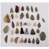 Image 1 : Collection of Ancient Indian Arrowhead Points #10