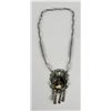 Image 2 : Zuni Sterling Silver Inlaid Necklace
