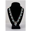 Image 1 : Navajo Turquoise Squash Blossom Necklace