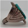 Image 3 : Old Pawn Navajo Sterling Silver Turquoise Ring
