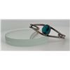 Image 1 : Old Pawn Navajo Sterling Turquoise Bracelet