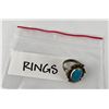 Image 7 : Old Pawn Navajo Sterling Silver Turquoise Ring