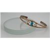 Image 1 : Old Pawn Navajo Sterling Silver Turquoise Bracelet