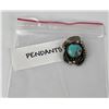 Image 4 : Navajo Sterling Silver Turquoise Pendant