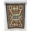 Image 1 : Navajo Indian Storm Pattern Rug Blanket