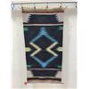 Image 1 : Southwest Mexican Indian Pattern Blanket Rug