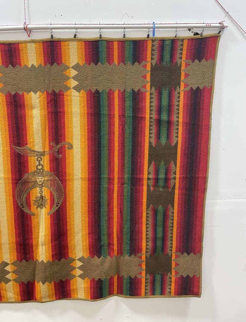 Antique Pendleton Shriners Indian Wool Blanket