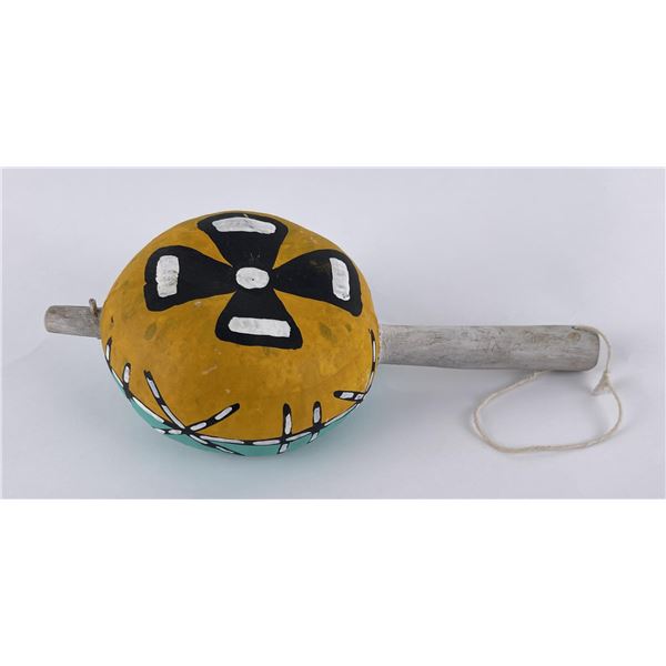 Hopi Indian Painted Dance Rattle