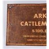 Image 2 : Porcelain Arkansas Cattlemen's Association Sign