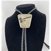 Image 2 : Navajo Auction Gavel Inlaid Bolo Tie