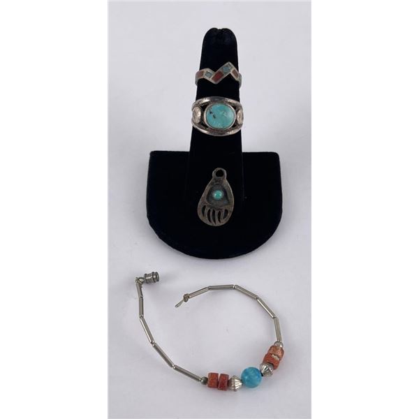 Collection of Navajo and Zuni Jewelry