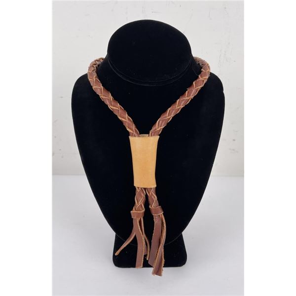 Southwestern Leather Cowboy Bolo Tie