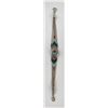 Image 2 : Zuni Sterling Silver Turquoise Heishi Bracelet