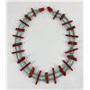 Image 1 : Navajo Turquoise and Coral Necklace