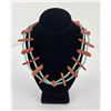 Image 2 : Navajo Turquoise and Coral Necklace