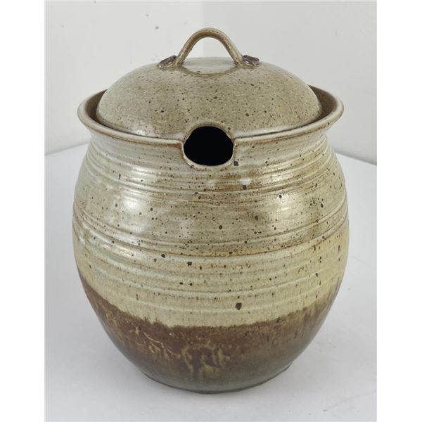 Mid Century Studio Pottery Flour Jar