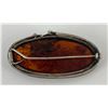 Image 2 : Sterling Silver Amber Brooch