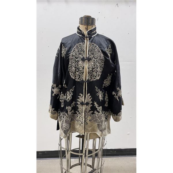 Vintage Chinese Silk Robe Shirt