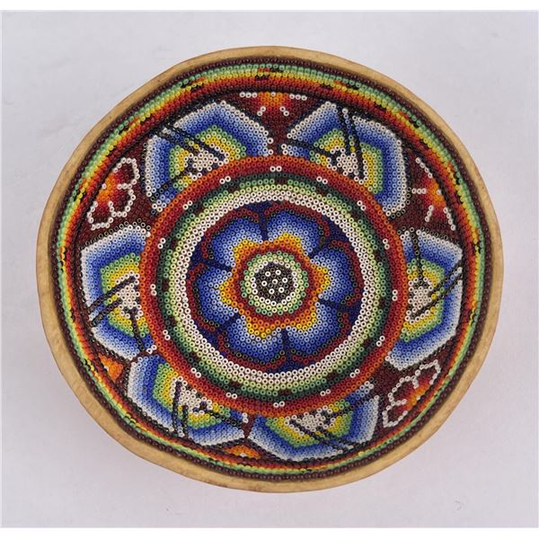 Mexican Huichol Beaded Bowl