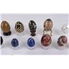 Image 4 : Collection of Semi Precious Stone Eggs