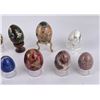 Image 5 : Collection of Semi Precious Stone Eggs