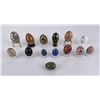 Image 6 : Collection of Semi Precious Stone Eggs
