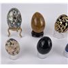 Image 7 : Collection of Semi Precious Stone Eggs