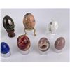 Image 9 : Collection of Semi Precious Stone Eggs