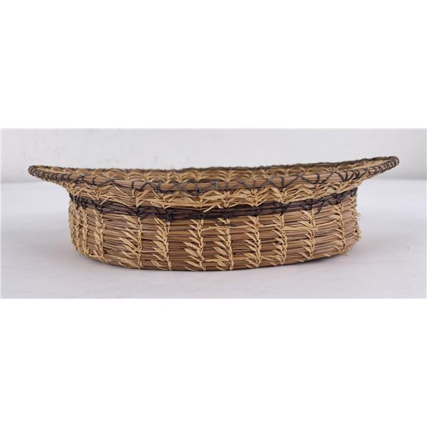 Native American Indian Made Pine Needle Basket