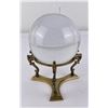 Image 1 : Glass Crystal Ball and Brass Stand