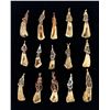 Image 1 : Group of Fossil Buffalo Teeth Pendants