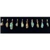 Image 1 : Group of Wire Wrapped Turquoise Pendants