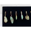 Image 2 : Group of Wire Wrapped Turquoise Pendants