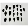 Image 1 : Group of 20 Obsidian Arrowheads