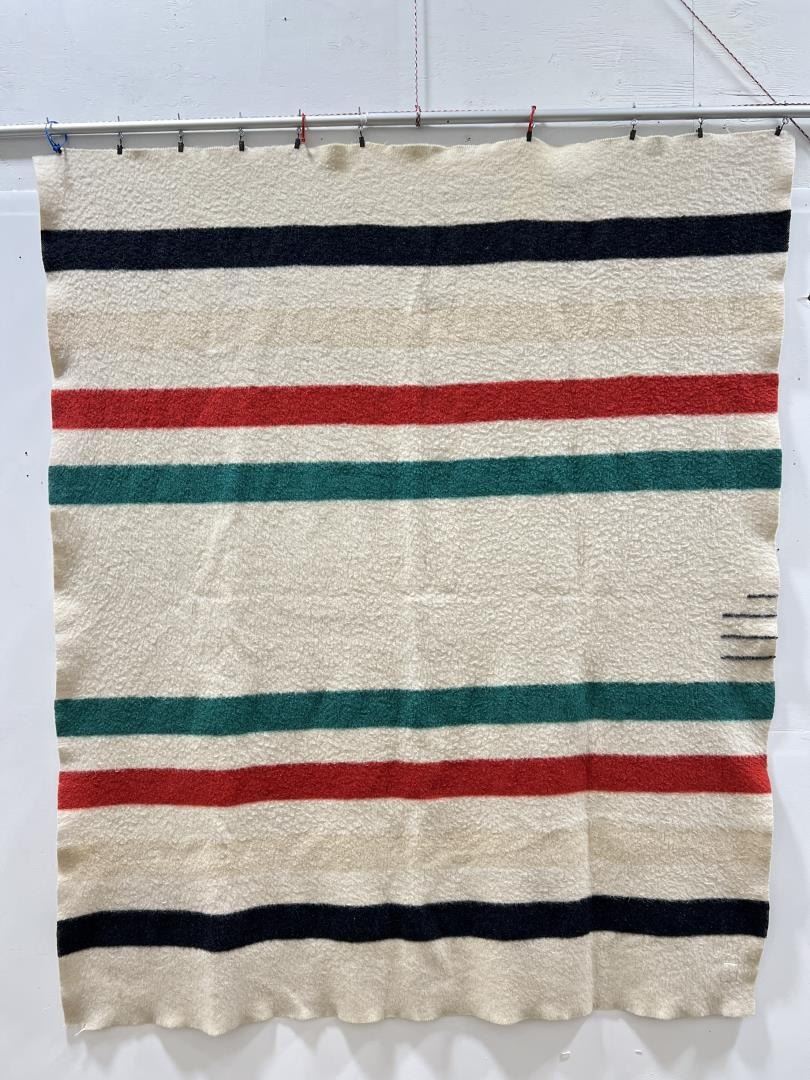 Antique Hudsons Bay Company 4 Point Blanket