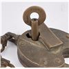 Image 3 : Brass Railroad Padlock Lock Union Rail Road