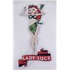 Image 1 : Lady Luck Embossed Metal Sign